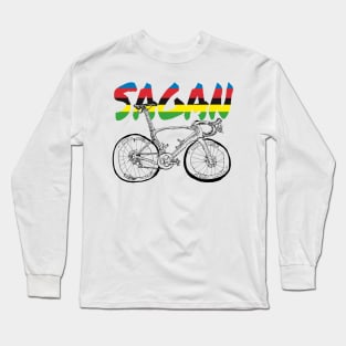 S-Works Sagan Rainbow Jersey Bicycle Drawing Long Sleeve T-Shirt